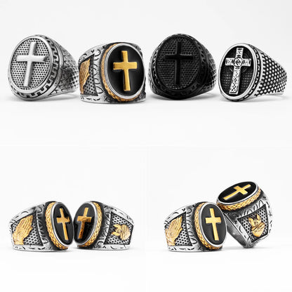 Cross Signet Ring