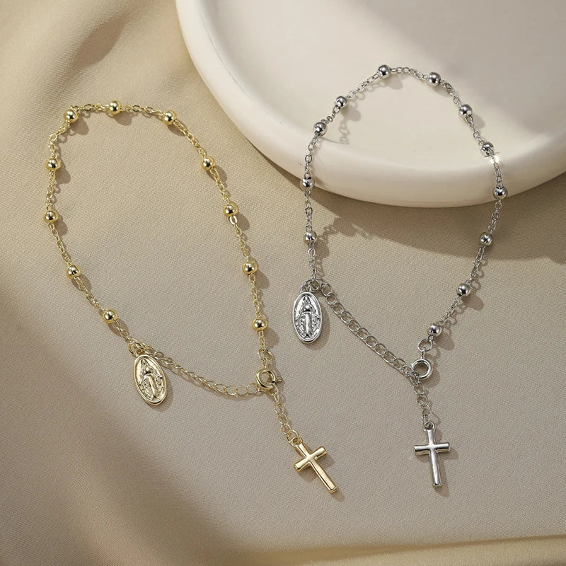 Pulseira de corrente de moda cristã