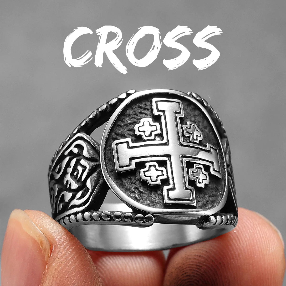 Cross Signet Ring