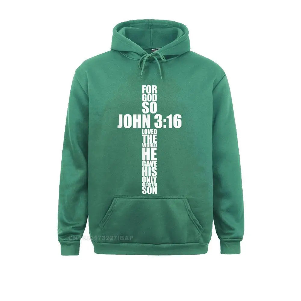 John 3:16 Christian Hoodie 