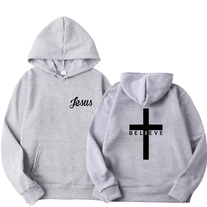 Believe Cross Jesus Hoodie 