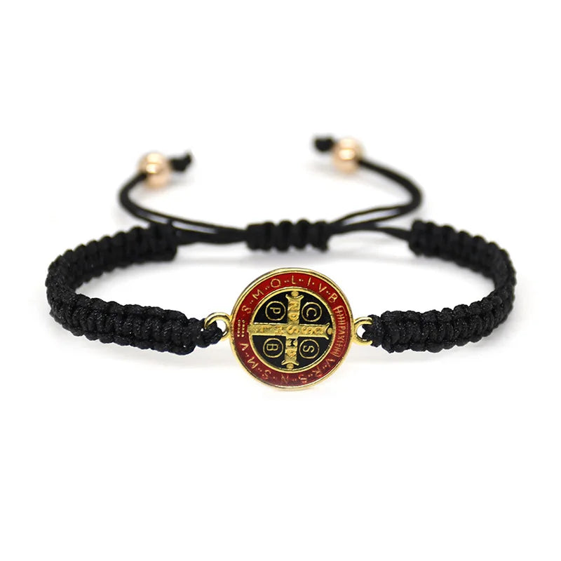Armband des heiligen Benedikt – Verstellbare gewebte Kordel