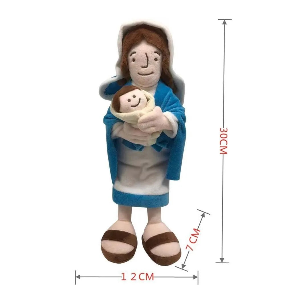 Jesus and Virgin Mary Plush Toy 