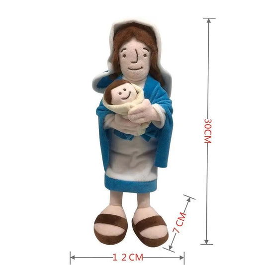 Jesus and Virgin Mary Plush Toy 
