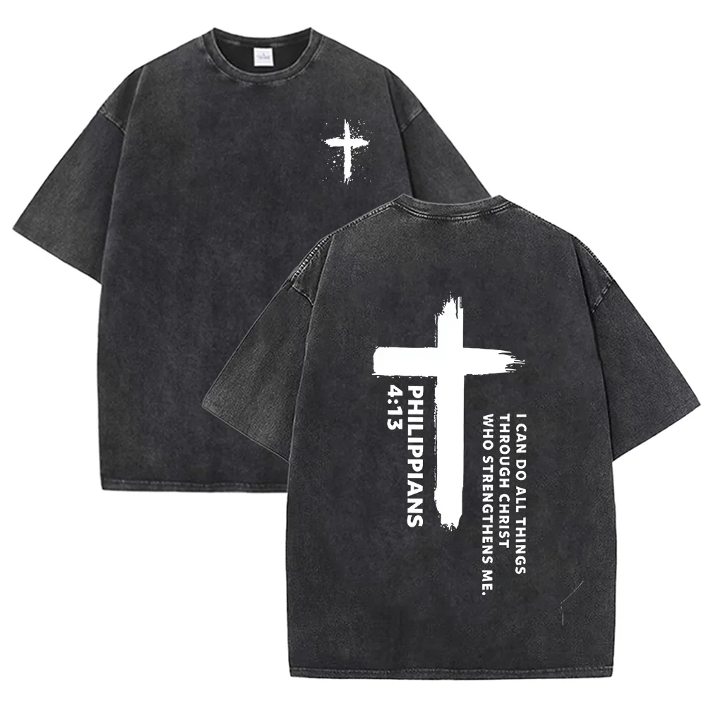 Vintage Cross Bible Verse T-Shirt