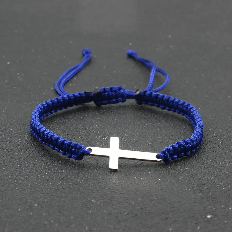 Cross Braided Rope Bracelet 