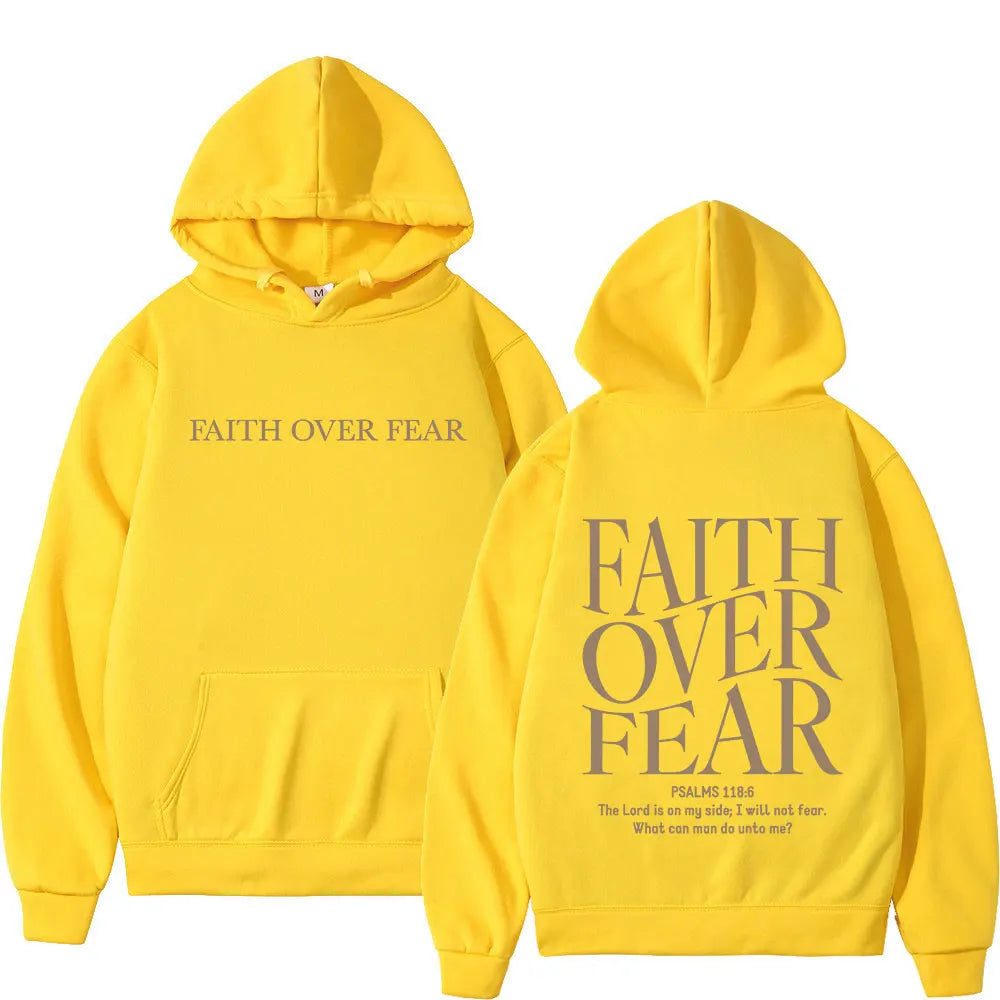 Faith Over Fear Minimalist Hoodie