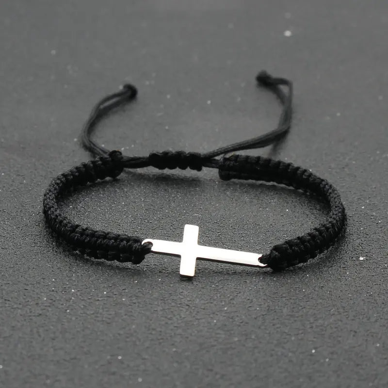 Cross Braided Rope Bracelet 