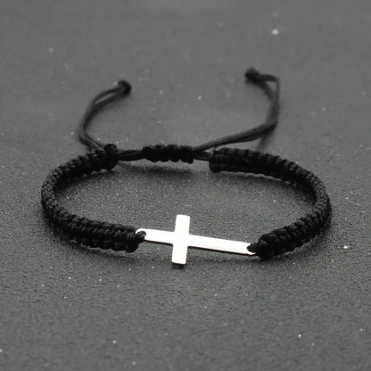 Cross Braided Rope Bracelet 