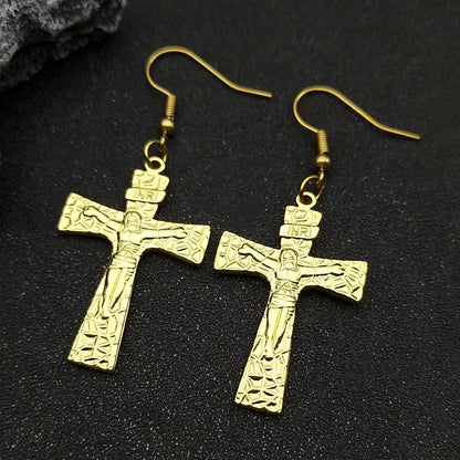Jesus Cross Crucifix Earring