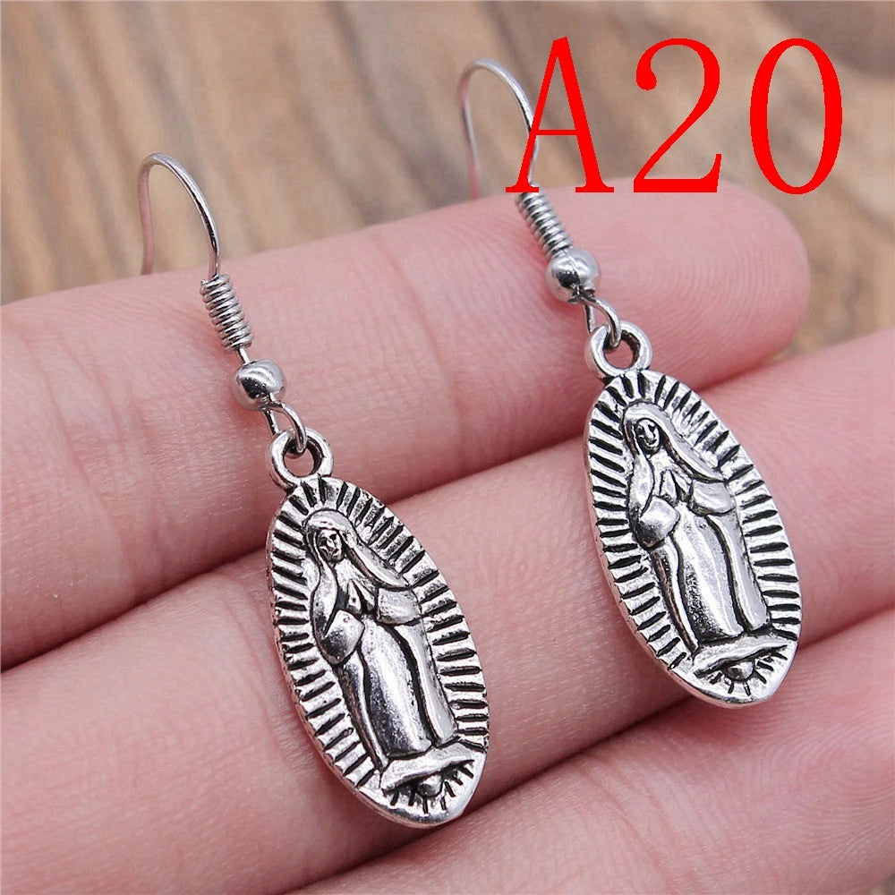 Multi-Style Christian Symbol Drop Earring