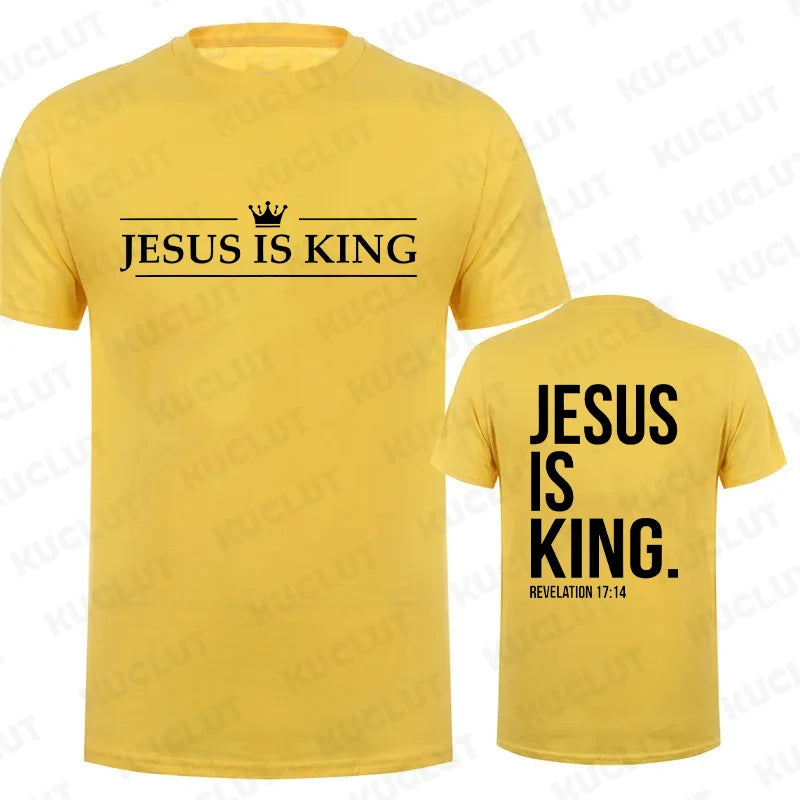 Jesus Is King Print T-Shirt 