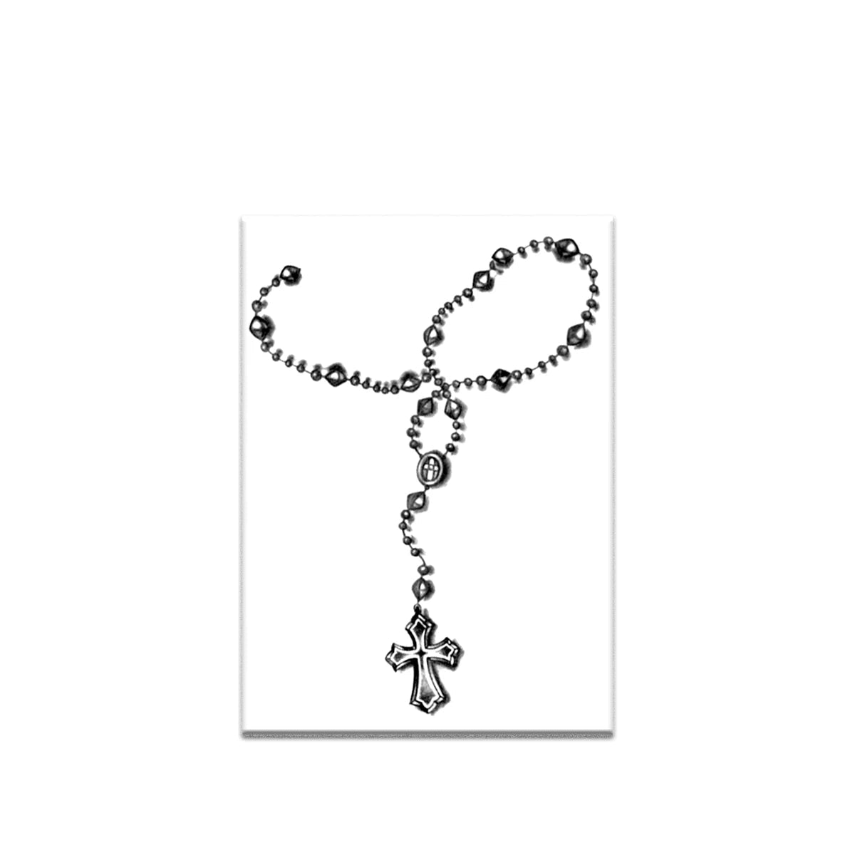 Hanging Rosary Bracelet Temporary Tattoo