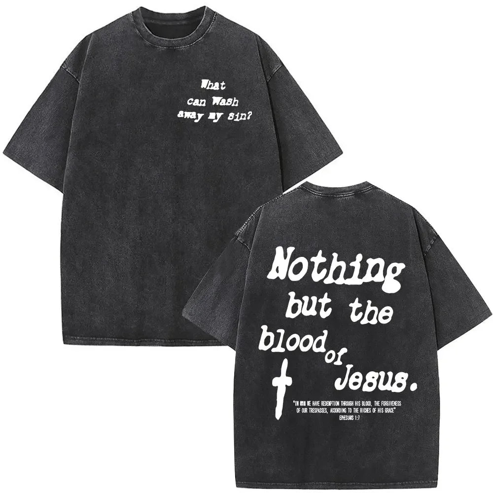 Camisa lavada Jesus cristão é rei