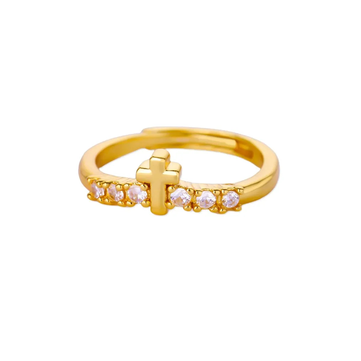 Vintage Jesus Cross Ring