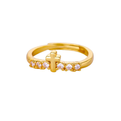 Vintage Jesus Cross Ring