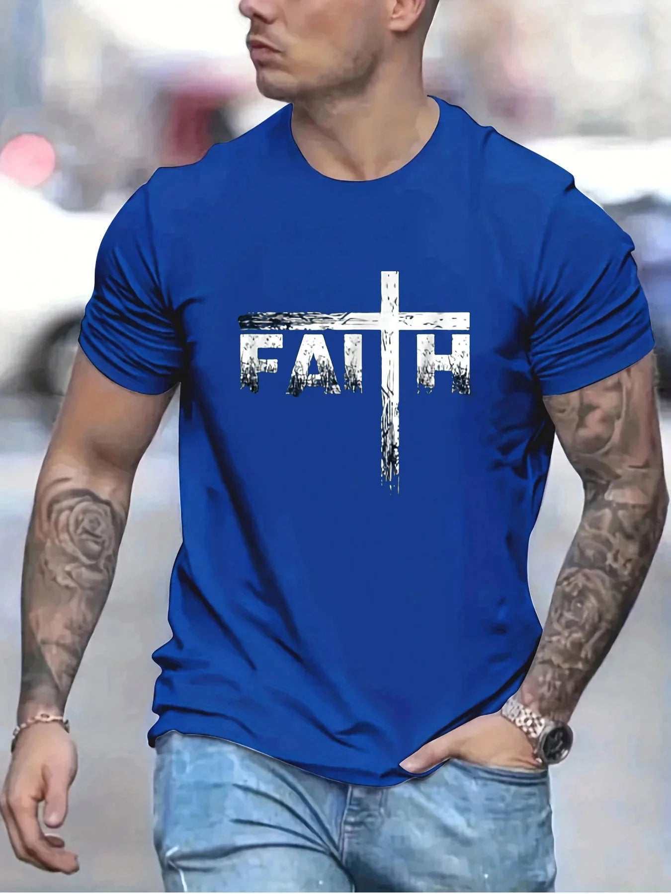 Camiseta gráfica Faith Cross