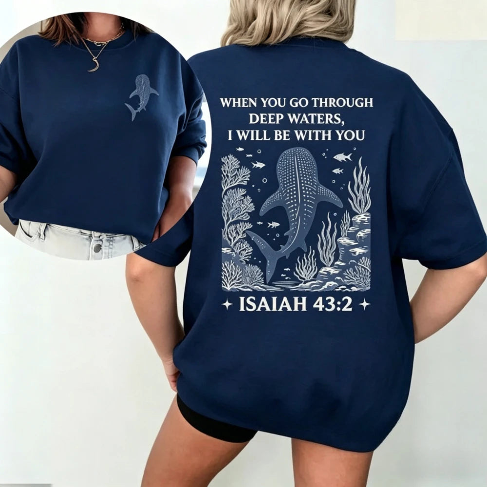Camiseta Premium Versículo Isaías 43:2