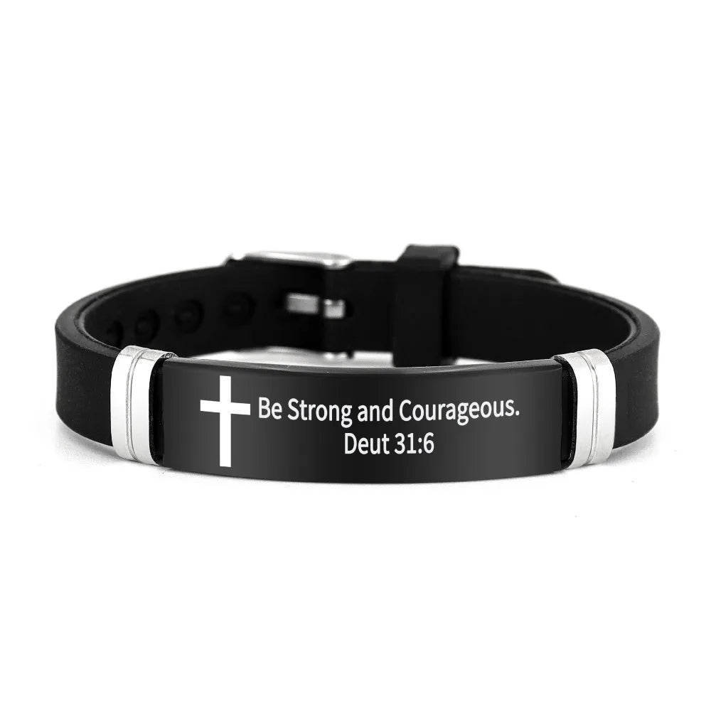 Pulseira inspiradora de versículos bíblicos