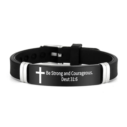 Pulseira inspiradora de versículos bíblicos