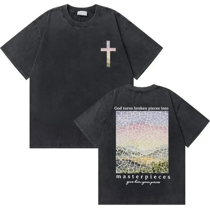 Vintage Washed Religious Shirt 