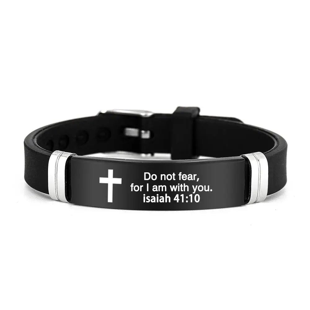 Pulseira inspiradora de versículos bíblicos