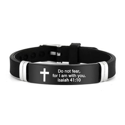 Pulseira inspiradora de versículos bíblicos
