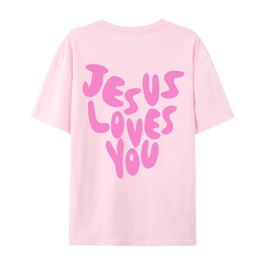 Jesus Loves Me Cotton T-Shirt 