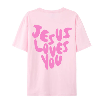 Jesus Loves Me Cotton T-Shirt 