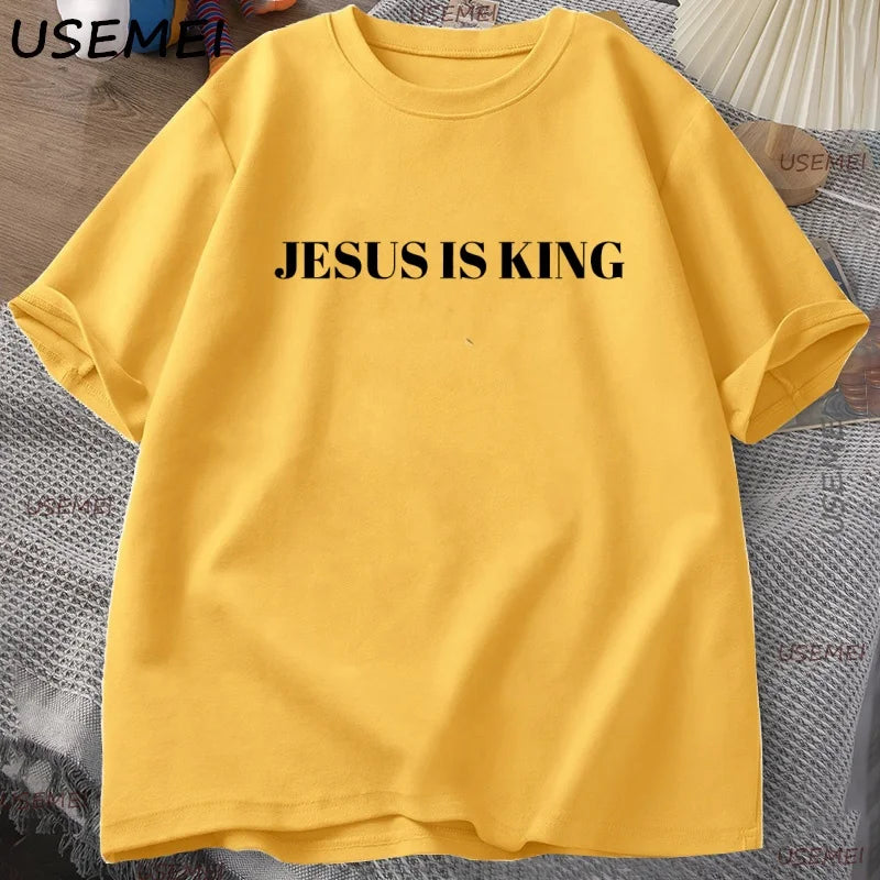 Camiseta Jesus é Rei para Homens