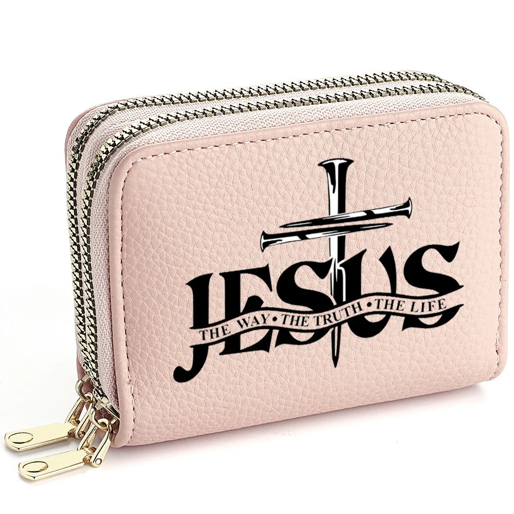Christian PU Leather Wallet with Jesus Design