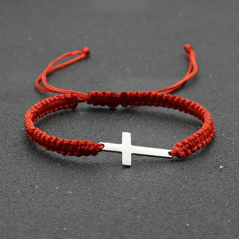 Cross Braided Rope Bracelet 