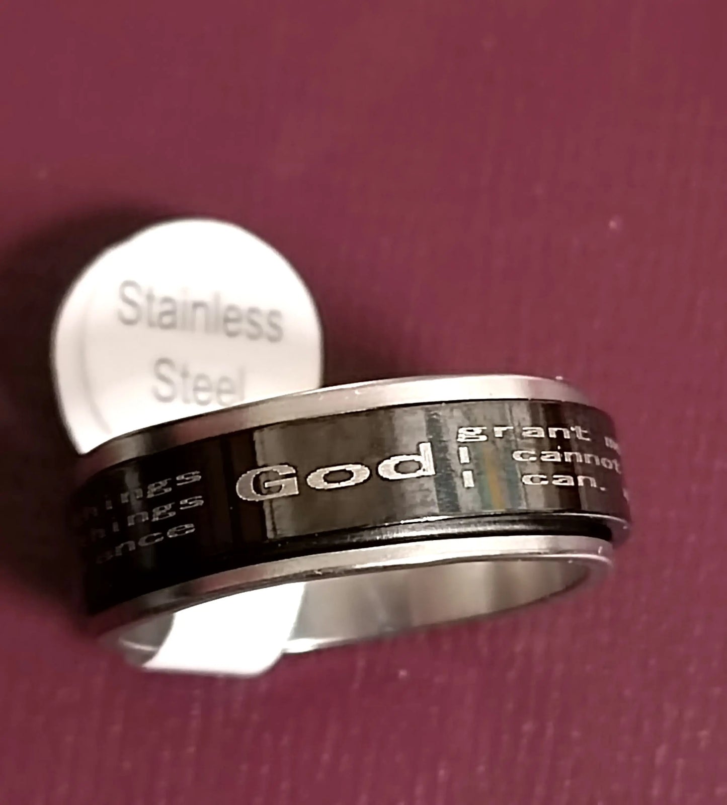 Serenity Prayer Band Ring