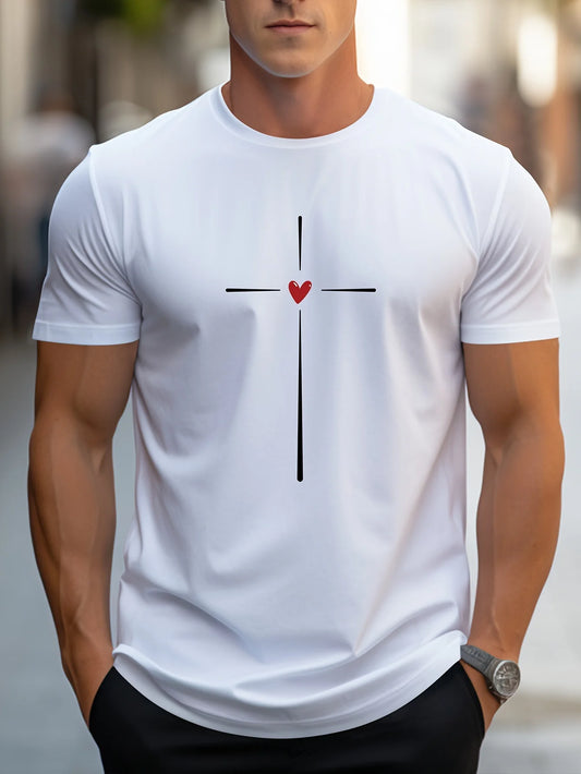 Heart Cross Cotton Shirt 