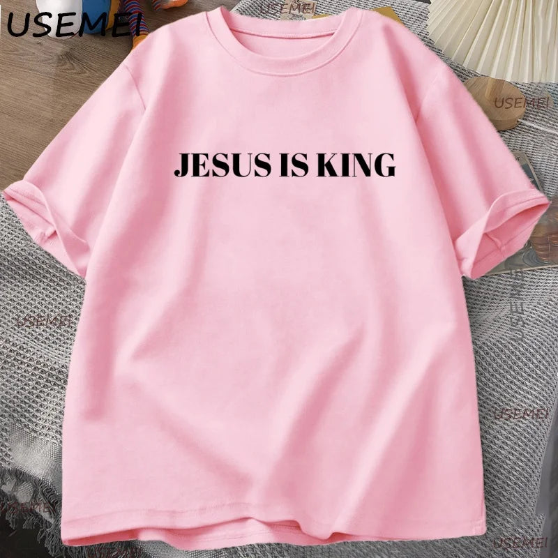 Camiseta Jesus é Rei para Homens