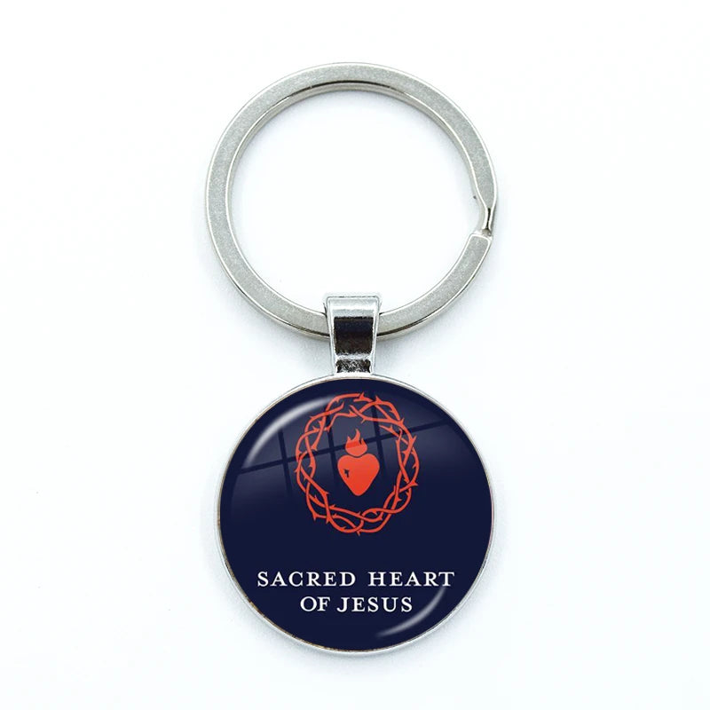 Sacred Hearts Medallion Keyring