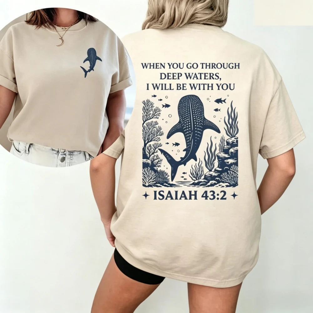Camiseta Premium Versículo Isaías 43:2