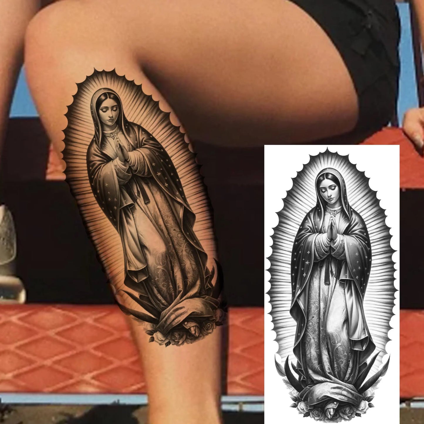 Jesus Fake Tattoo Sleeve Sticker 