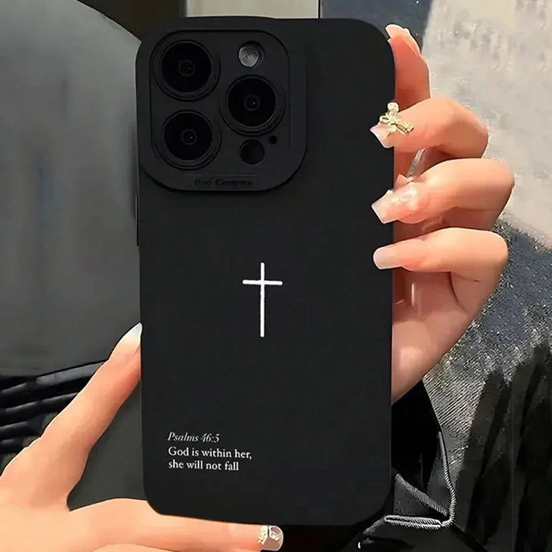 Psalm 46:5 Cross iPhone Case 