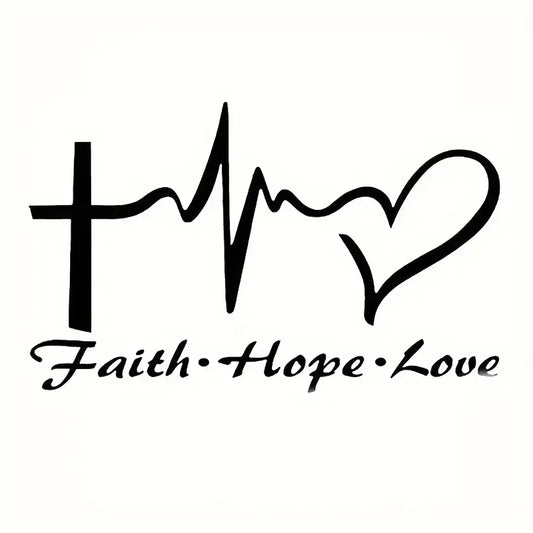 Faith, Hope, Love Stickers
