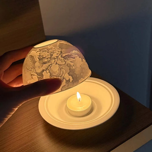 Porcelain Devotional Dome Candle Holders