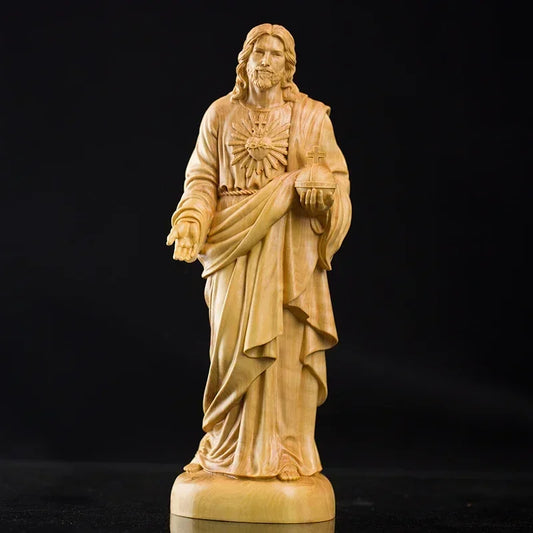 Sacred Heart of Jesus Wooden Statue