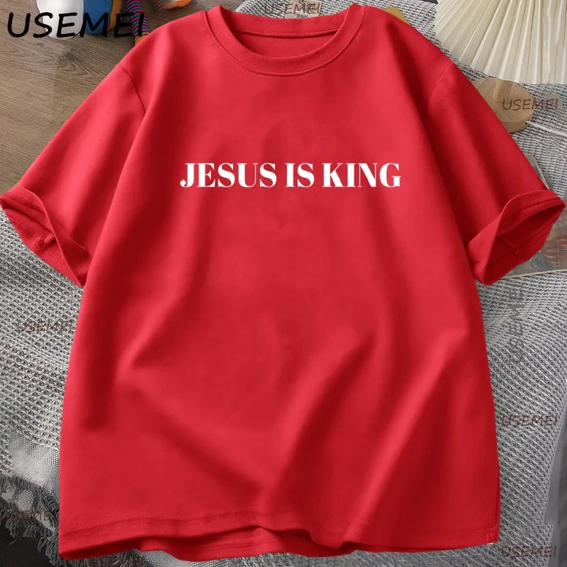 Camiseta Jesus é Rei para Homens