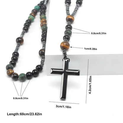 Beaded Cross Necklace