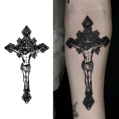 Crucifix of Jesus Temporary Tattoo