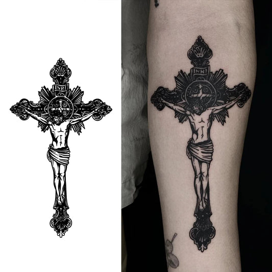 Crucifix of Jesus Temporary Tattoo