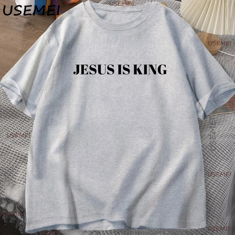 Camiseta Jesus é Rei para Homens