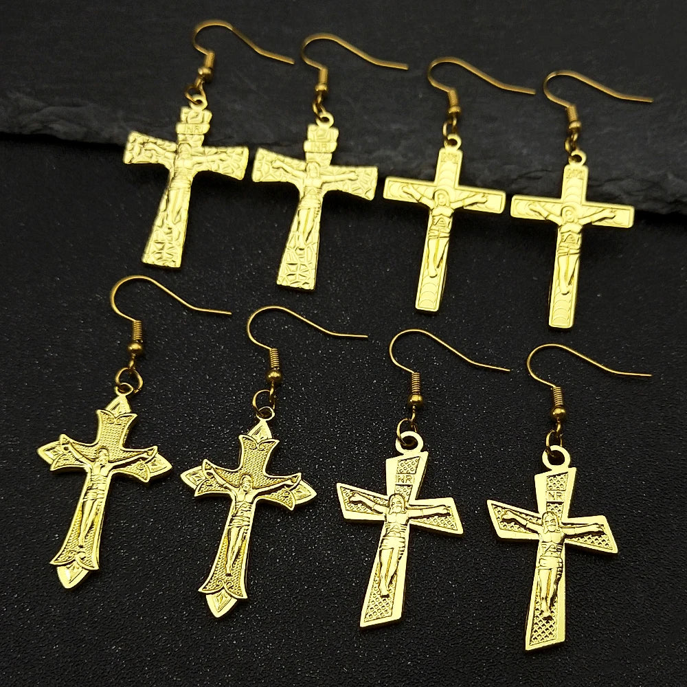 Jesus Cross Crucifix Earring