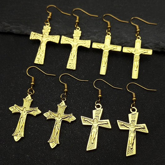 Jesus Cross Crucifix Earring