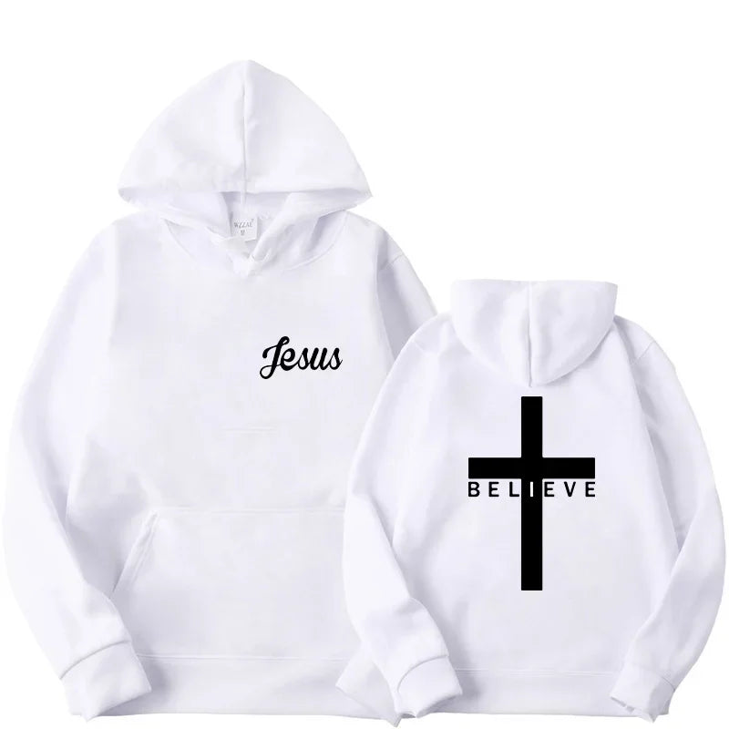 Believe Cross Jesus Hoodie 